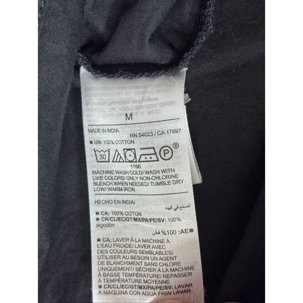 Old navy waist defined cotton midi dress black medium - Picture 6 of 11